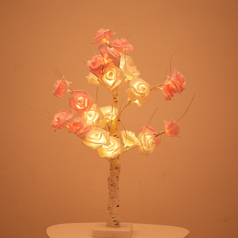 Rose tree led string light for decoration