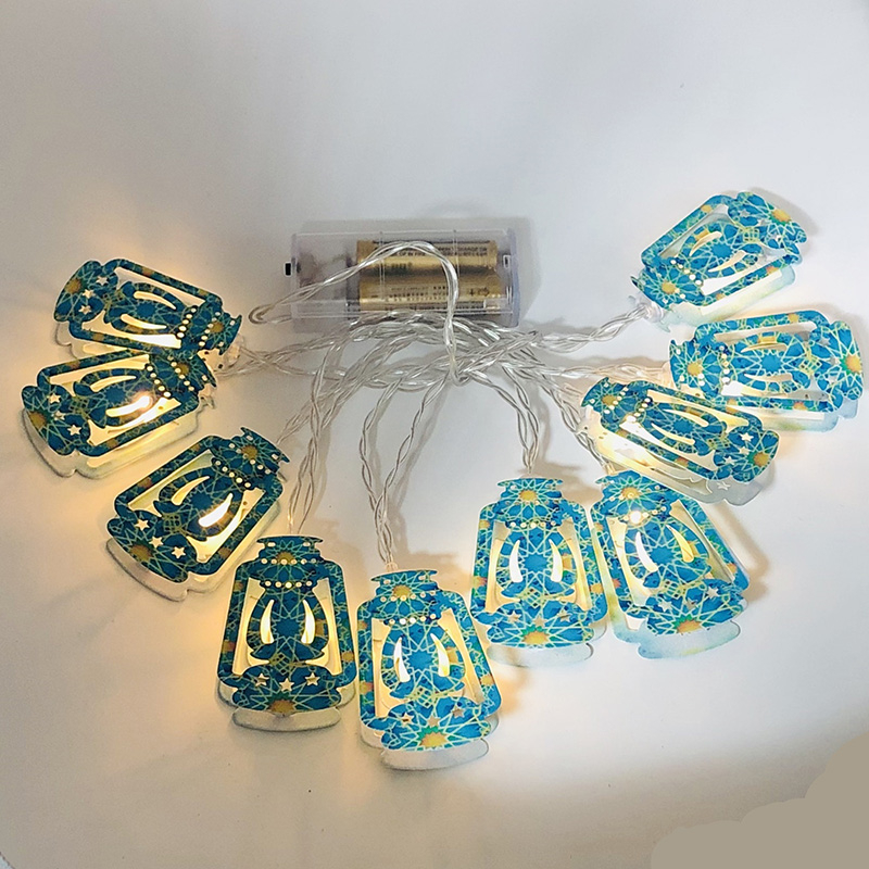 Muslim Middle Eastern LED Moon Palace Lights Eid al-Fitr light string Ramadan lantern decoration diwali led battery lighting