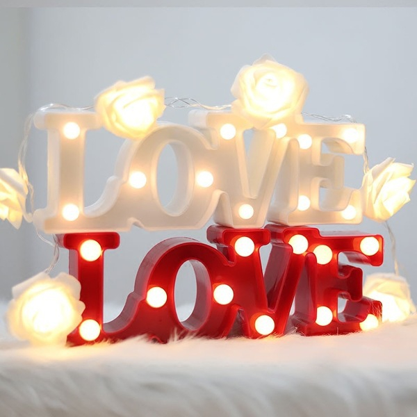 LED shape letter lamp love romantic wedding celebration decoration night light LED shape letter lamp love romantic wedding