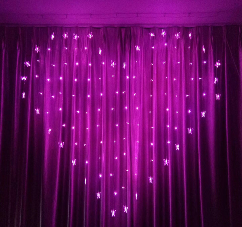 LED love curtain lights Valentine's Day marriage proposal confession heart-shaped color lights color wedding room decor